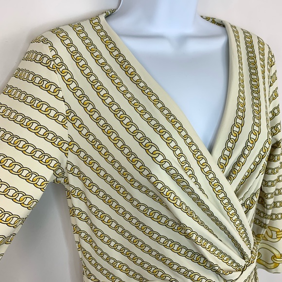 J McLaughlin Brea wrap Link Chain Pattern Catalina - Picture 3 of 9